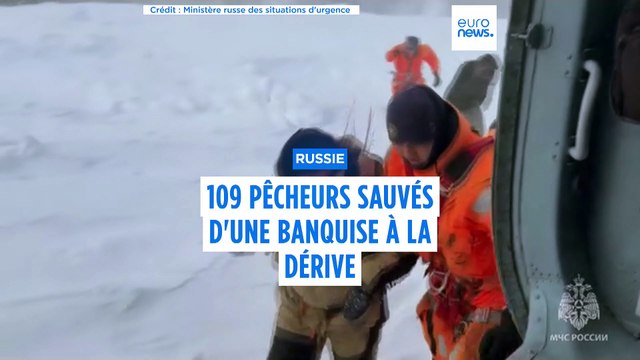 Plus de 100 pêcheurs russes sauvés d'une banquise à la dérive
