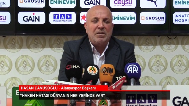 Alanyaspor Başkanı Çavuşoğlu'ndan hakem ve yapı açıklamalarına tepki: