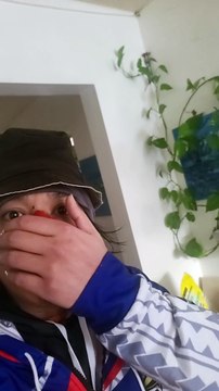 My mom was born she got curly hair she tryna straighten her curly hair