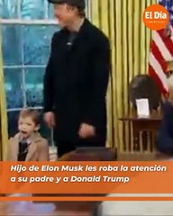 Hijo de Elon Musk les roba la atención a su padre y a Donald Trump