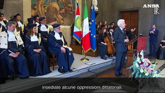 Mattarella all'Universita' per stranieri di Perugia: Cento anni, un percorso straordinario