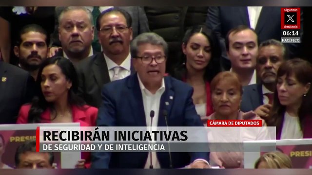 Diputados recibirán iniciativas de Seguridad e Inteligencia: Monreal