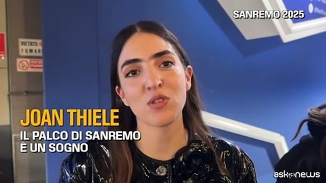 Sanremo, Joan Thiele: il palco di Sanremo ? un sogno