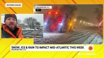 Snow, ice and rain to impact mid-Atlantic this week