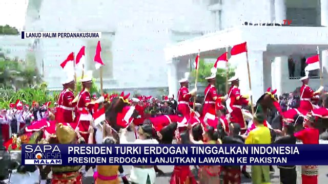 Momen Presiden Turki Erdogan Tinggalkan Indonesia Diantar Prabowo, Sempat Berpelukan Hangat