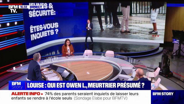Meurtre de Louise: près de 3 parents sur 4 se disent inquiets de laisser leurs enfants aller seuls à l'école, selon un sondage