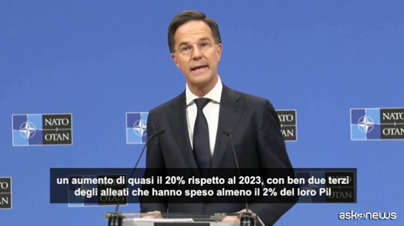 Rutte: la Nato deve fare molto di pi? sulla spesa per la difesa