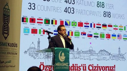 33 ülkeden 403 kişi özgür Kudüs'ü çizdi