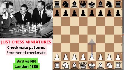 Checkmate patterns. Smothered checkmate