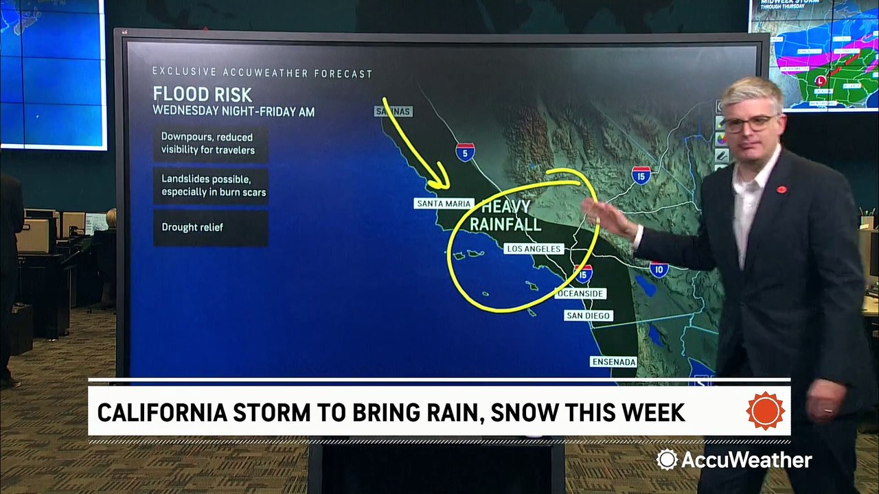 Rain and snow to elevate flood risk in California