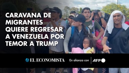 Caravana de migrantes quiere regresar a Venezuela por temor a Trump