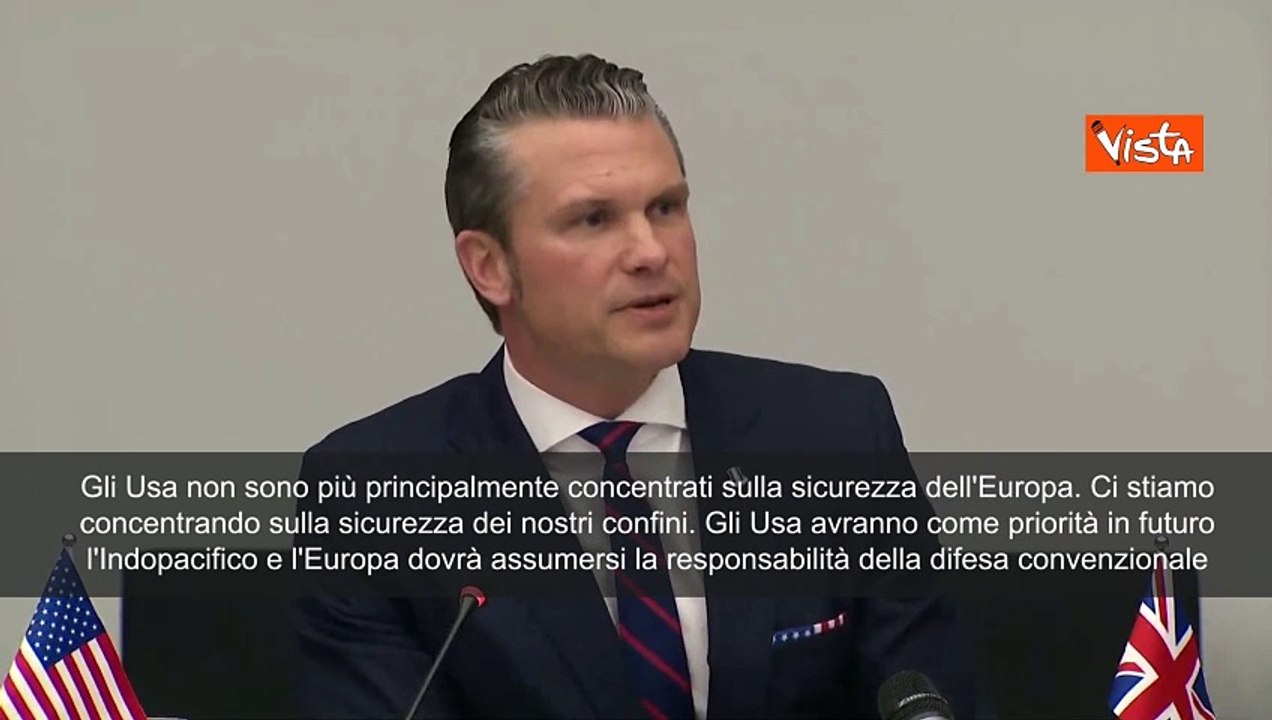 Pete Hegseth (Pentagono): "Usa fedeli alla Nato, ma l'Europa sia pi? autonoma"