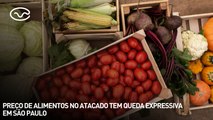 Preço de alimentos no atacado tem queda expressiva em São Paulo