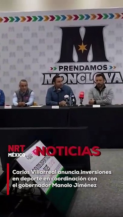 El alcalde Carlos Villarreal, en conjunto con el gobernador Manolo Jiménez, anunció una serie de inversiones destinadas al desarrollo del deporte en la región.