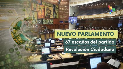 Revolución Ciudadana obtiene 67 escaños en Asamblea Nacional de Ecuador