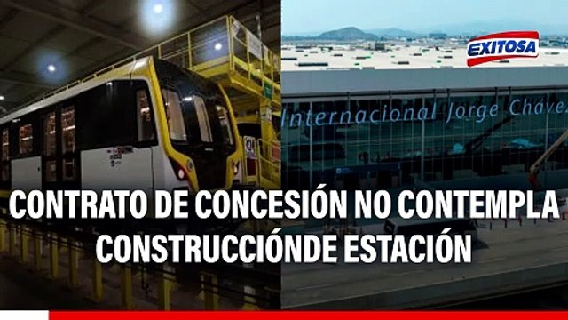 Línea 2 del Metro: Contrato de concesión no contempla construcción de estación en el aeropuerto Jorge Chávez