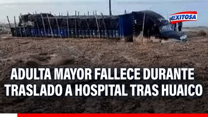 Adulta mayor fallece durante traslado a hospital tras caída de huaico