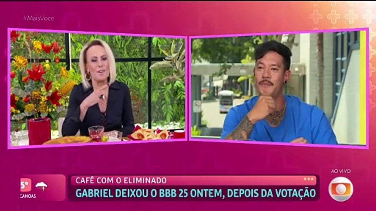 Eduardo Sterblitch invade Mais Você durante entrevista com eliminado do BBB 25