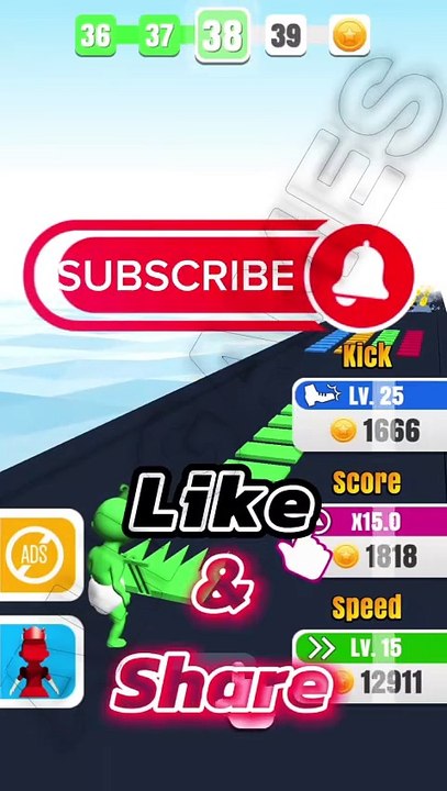 Stack Colors LVL 38 Gameplay FUN GAME #shorts #StackColors #fungames #viralvideo