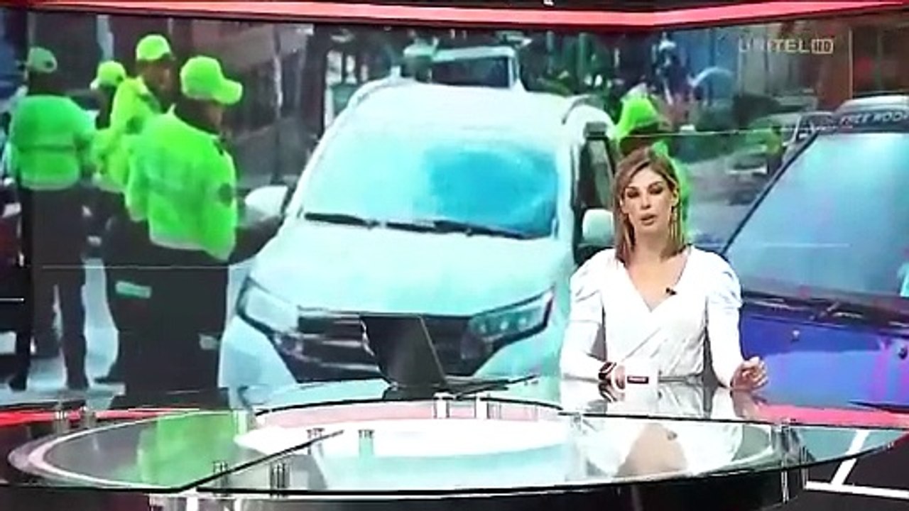 La Paz: Un tractor pierde el control y provoca una triple colisión en la avenida Zabaleta 