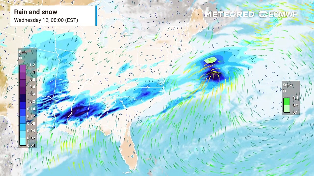 Winter Storm Tracks Across the U.S. with Heavy Snow and Rain from Wednesday to Friday