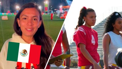 Ella es Tania Rincón, la estrella mexicana de Flag Football que brilla en el Super Bowl y así reacciona