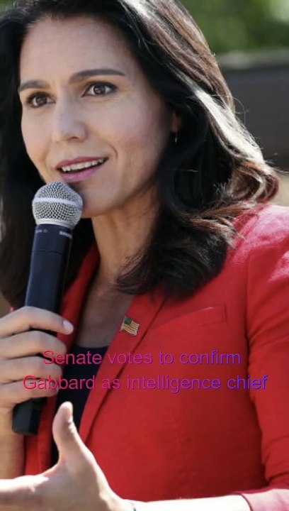 Senate votes to confirm Tulsi Gabbard intelligence chief #shorts #senate #votes #tulsi #tulsigabbard