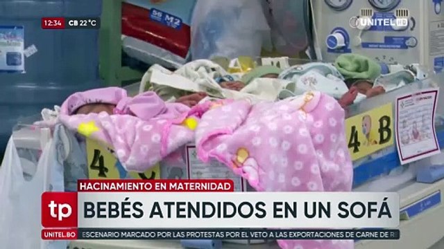 Maternidad Percy Boland: Recién nacidos son recostados en sofás por el hacinamiento