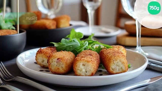 Croquettes de purée, jambon, gruyère