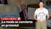 Diseñador mexicano utilizó una camiseta que dice 'El Golfo de México