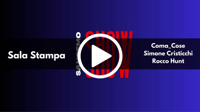 SANREMO SHOW - Domande a Rocco Hunt, Coma_Cose e Simone Cristicchi