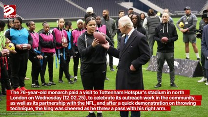 King Charles praised for 'immense' American football skills