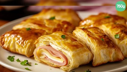 Chausson feuilleté au jambon