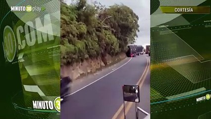¡Se dieron duro! Dos camiones colisionaron en la vía La Ceja-Rionegro