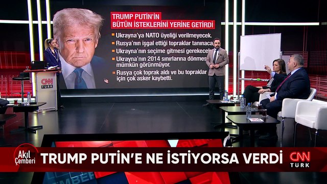 Trump'ın Putin'in bütün isteklerini yerine getirmesi, Almanya'nın Rusya'ya karşı silahlanma çağrısı ve 'önce işgal, sonra ilhak' çağı Akıl Çemberi'nde konuşuldu