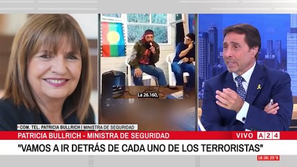 🔴PATRICIA BULLRICH: EL GOBIERNO DECLARA AL RAM COMO "GRUPO TERRORISTA"