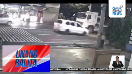 Driver ng MPV na unang nakabangga sa lalaking nagulungan ng truck, sumuko na | Unang Balita