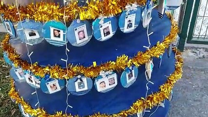 Instalan árbol de navidad en memoria de los desaparecidos