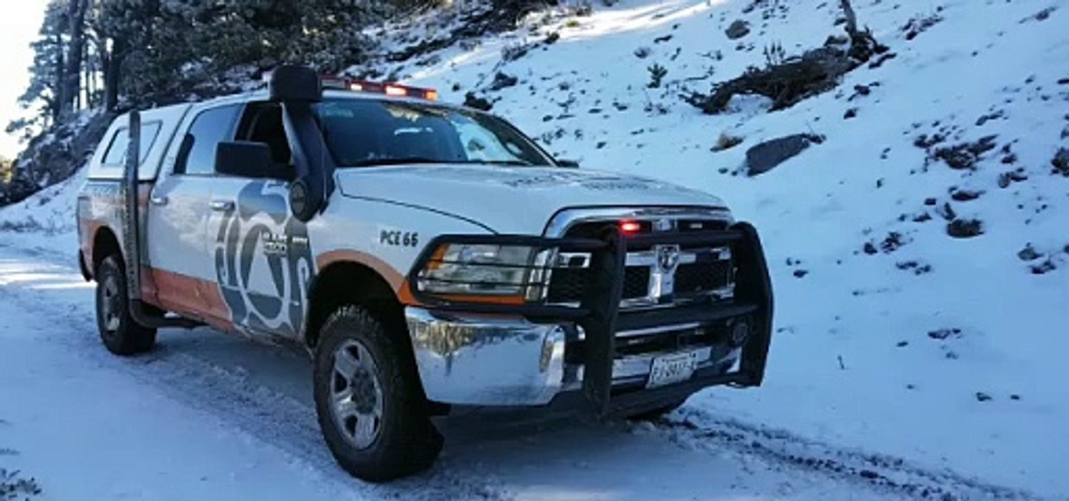Apoyan a familias tras nevada en el Cerro del Potosí en Galeana