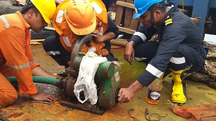 Indian Coast Guard’s pollution-control vessel ICGS Samudra Paheredar on goodwill visit