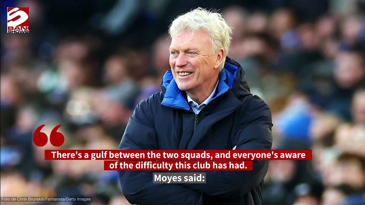 David Moyes wants to narrow the 'gulf' that currently exists between Everton and Liverpool