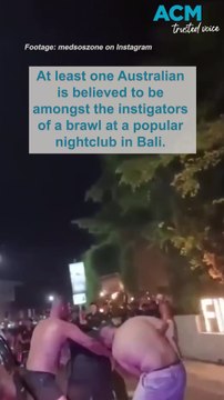 Australian allegedly involved in wild brawl outside Bali nightclub