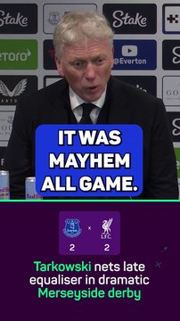 Moyes praises fans after Merseyside mayhem