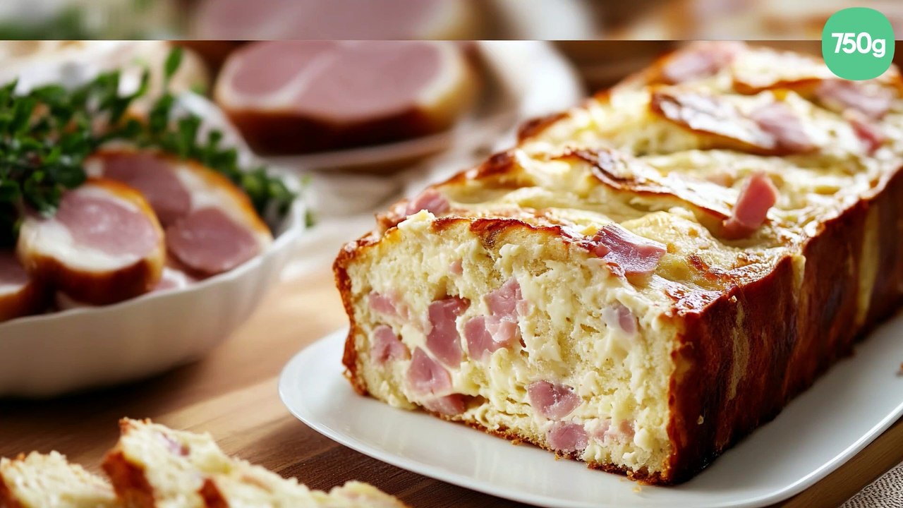 Cake au boursin et jambon