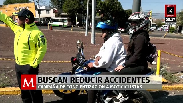 Tránsito de CdMx implementa operativo para concientizar a motociclistas y reducir accidentes