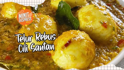 Telur Rebus Cili Santan, Menu Buat Bertambah Nasi