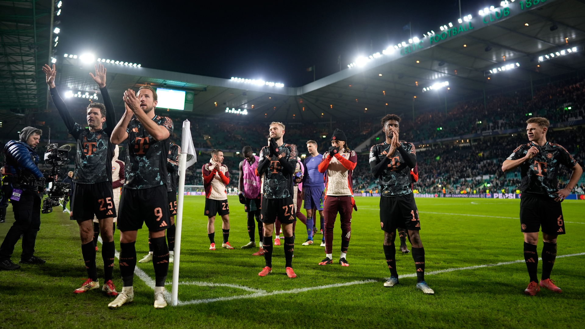 Kompany proud of players for handling Celtic atmosphere