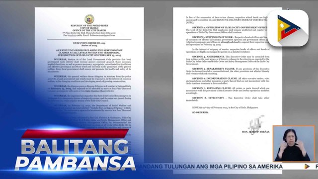 Klase sa lahat ng antas sa Iloilo City, suspendido ngayong araw, kasabay ng national rally ng Alyansa Para sa Bagong Pilipinas