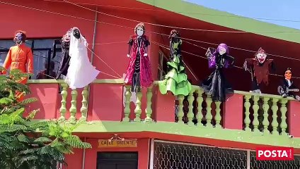 ¡Qué miedo! Lucen hogares y negocios con adornos de Halloween