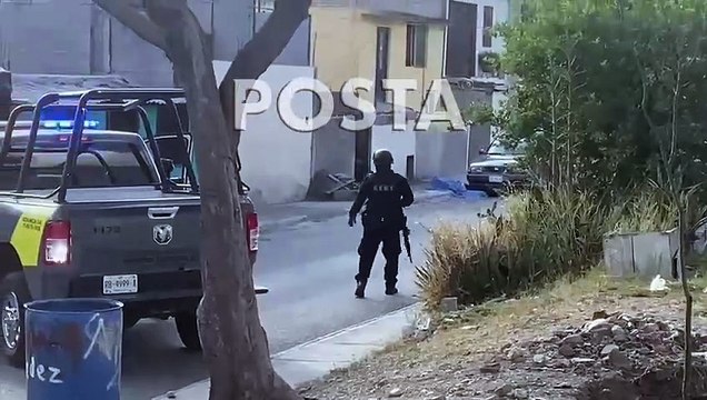 VIDEO: Pistoleros persiguen y ejecutan a dos personas en Santa Catarina